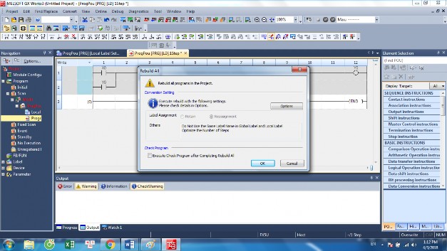 Sau đó kiểm tra có lỗi xảy ra hay không tại của sổ Output 12