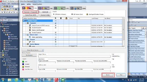 Thông báo hiện ra chọn Yes to all và chương trình được nạp vào PLC Sau đó chọn 3