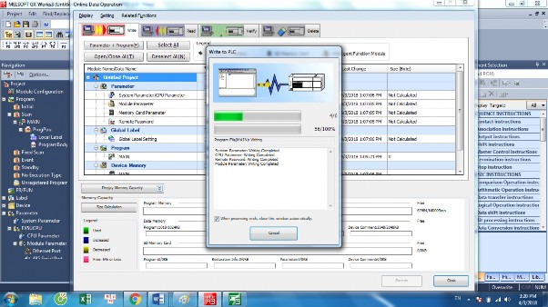 Sau đó chọn Close để đóng cửa sổ Online Data Operation 1 Cấu hình một số chức 4
