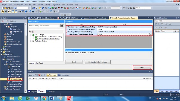 2 3 HighSpeed I O Trong cửa sổ Navigation chọn Parameter FX5UCPU Module Parameter và Click 9