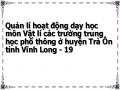 Quản lí hoạt động dạy học môn Vật lí các trường trung học phổ thông ở huyện Trà Ôn tỉnh Vĩnh Long - 19