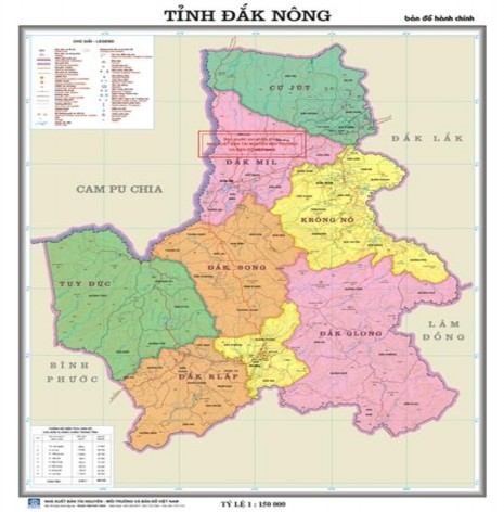 Hình 2 1 Bản đồ hành chính tỉnh Đắk Nông Nguồn Trang thông tin điện tử 1
