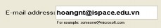Hình B 11 11 Nhập tên hộp thư Nhập tên hộp thư địc chỉ e mail vào ô E mail 6