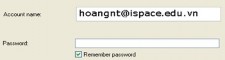 Hình B 11 13 Nhập tên và password Nhập tên đăng nhập vào ô Account name thường 2