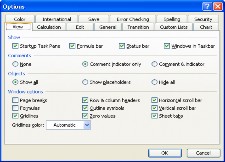 Hình B 13 9 Chức năng Options Tab View Tab này cung cấp cho chúng ta thiết lập những 8