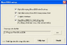 Hình B 16 7 Cài đặt BKAV Click OK để hoàn tất 16 3 2 Sử dụng Khởi động chương 5