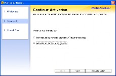 Hình B 16 23 Kích hoạt chương trình Chọn check Activate my software by phone Click Next 8