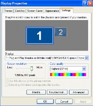 Hình B 3 8 Thiết lập độ phân giải Screen resolution Hiệu chỉnh độ phân giải 7