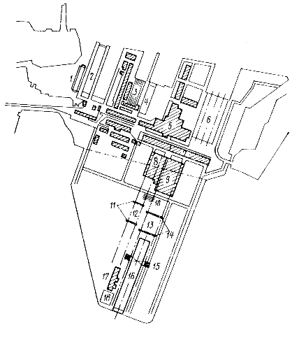 Hình II 7 Mặt bằng tổng thể của nhà máy đóng tàu ở Kôpenhaghen Đan mạch 1 ụ 3