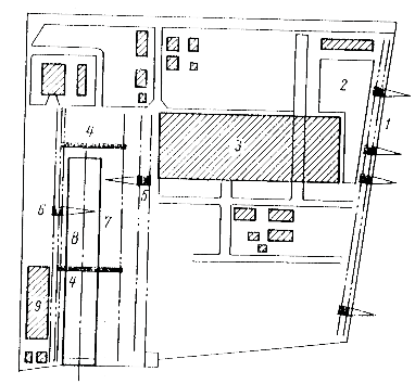 Hình II 8 Mặt bằng tổng thể của nhà máy đóng tàu ở Sacai Nhật bản 1 bến 4