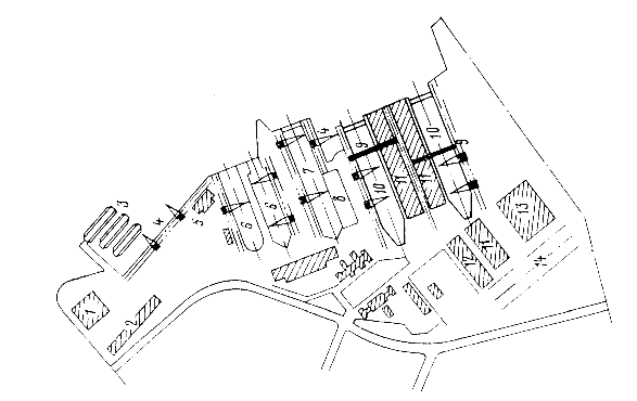 Hình II 9 Mặt bằng tổng thể nhà máy đóng tàu ở Kile Cộng hoà liên bang Đức 1 1