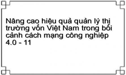Thực Trạng Công Tác Giám Sát Thị Trường Vốn Việt Nam Trong Bối Cảnh Cách Mạng Công Nghiệp 4.0