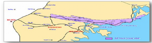 Hình 2 1 Sơ đồ vị trí của bể than Quảng Ninh Nguồn Trung tâm tư liệu địa 1