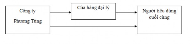 Hình 2 11 Mô hình kênh phân phối Phương Tùng sử dụng kênh phân phối trực tiếp 3