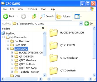 3 2 7 3 Sắp xếp dữ liệu bên khung phải Vào menu View chọn Arrange Icons by và chọn 7