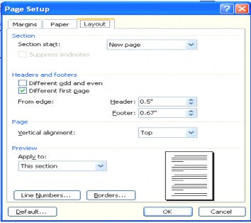 Trong mục Section start chọn Odd pages nếu muốn in trang lẻ Even pages nếu muốn in 2