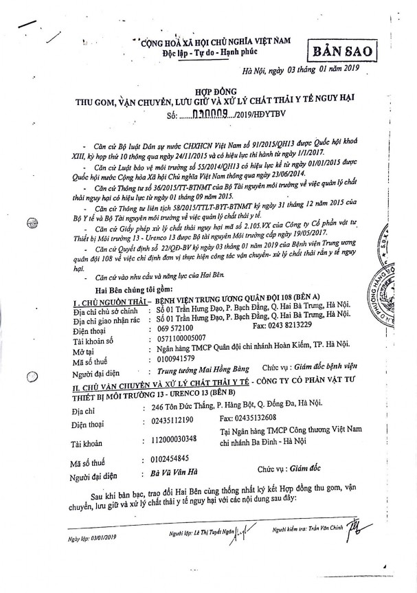 Ii iii 2 Hợp đồng số 000009 2019 HĐYTBV và một số Biên bản Nghiệm thu liên quan 4