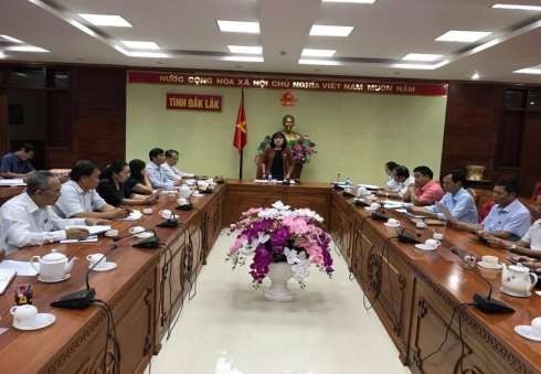 Lãnh đạo tỉnh Đắk Lắk phát biểu chỉ đạo tại hội nghị triển khai công 1