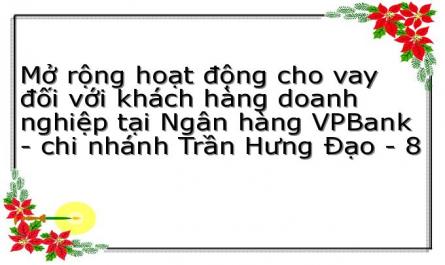Chỉ Tiêu Đánh Giá Hoạt Động Cho Vay Khách Hàng Doanh Nghiệp Tại Ngân Hàng Vpbank Chi Nhánh Trần