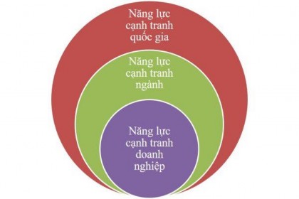 Sơ đồ 1 2 Ba cấp độ của năng lực cạnh tranh Năng lực cạnh tranh cấp quốc 1