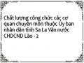 Chất lượng công chức các cơ quan chuyên môn thuộc Ủy ban nhân dân tỉnh Sa La Văn nước CHDCND Lào - 2