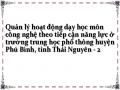 Quản lý hoạt động dạy học môn công nghệ theo tiếp cận năng lực ở trường trung học phổ thông huyện Phú Bình, tỉnh Thái Nguyên - 2