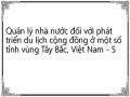 Quản lý nhà nước đối với phát triển du lịch cộng đồng ở một số tỉnh vùng Tây Bắc, Việt Nam - 5