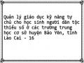 Quản lý giáo dục kỹ năng tự chủ cho học sinh người dân tộc thiểu số ở các trường trung học cơ sở huyện Bảo Yên, tỉnh Lào Cai - 16
