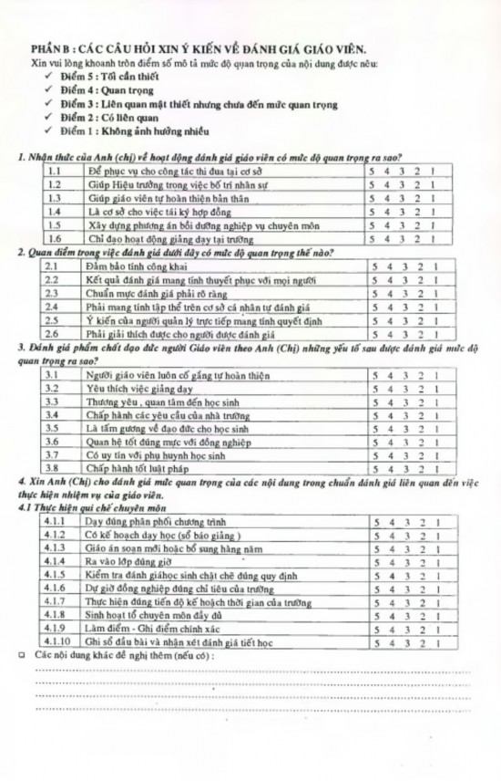 PHỤ LỤC 4 TÓM TẮT NỘI DUNG ĐÁNH GIÁ GV CỦA THANH TRA TIÊU CHÍ 1 Trình độ 1