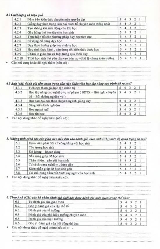 PHỤ LỤC 4 TÓM TẮT NỘI DUNG ĐÁNH GIÁ GV CỦA THANH TRA TIÊU CHÍ 1 Trình độ 2