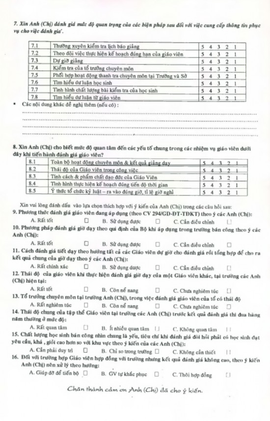PHỤ LỤC 4 TÓM TẮT NỘI DUNG ĐÁNH GIÁ GV CỦA THANH TRA TIÊU CHÍ 1 Trình độ 3