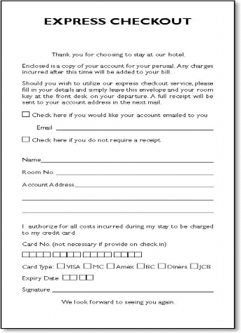 Hình 80 Phiếu ủy quyền thanh toán nhanh Một số khách sạn khác khuyến khích nhân 1