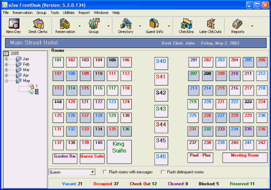 Ở những khách sạn nhỏ người ta thường sử dụng hệ thống quản lý thủ 1