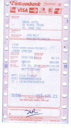 Hình 41 Hóa đơn thanh toán thẻ tín dụng sales slip cà bằng máy điện tử Hóa 11