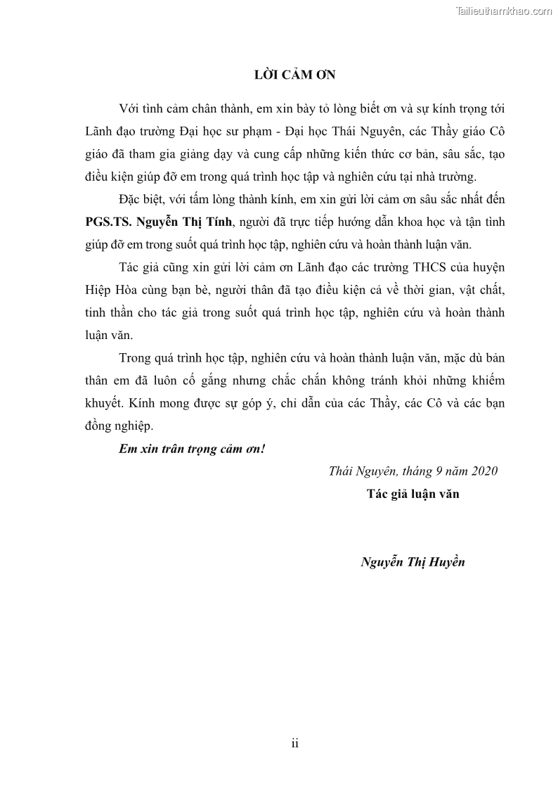 Luận văn thạc sĩ khoa học giáo dục Quản lý hoạt động trải nghiệm theo chủ đề giáo dục ở các trường trung học cơ sở huyện Hiệp Hòa tỉnh Bắc Giang - 1 Trang 4