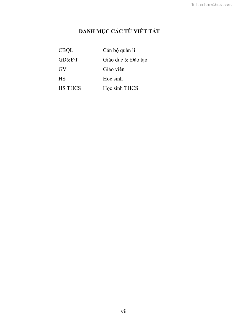 Luận văn thạc sĩ khoa học giáo dục Quản lý hoạt động trải nghiệm theo chủ đề giáo dục ở các trường trung học cơ sở huyện Hiệp Hòa tỉnh Bắc Giang - 1 Trang 9