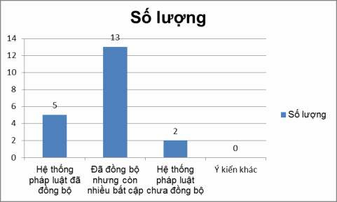 Còn nhiều bất cập c Hệ thống pháp luật chưa đồng bộ d Ý kiến khác 5