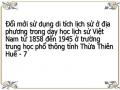 Giá Trị Của Hệ Thống Dtls Ở Thừa Thiên Huế Liên Quan Đến Lịch Sử Việt Nam Từ 1858 Đến 1945