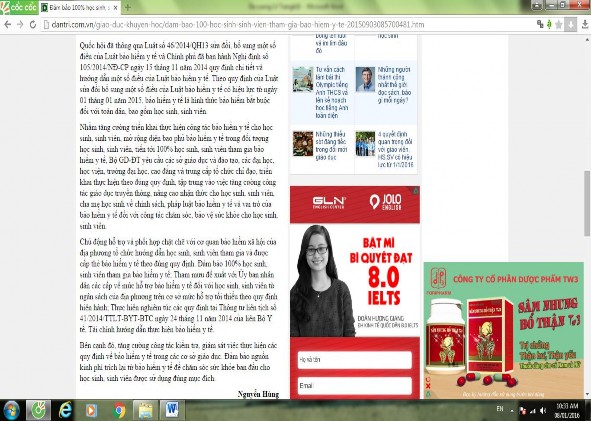 Vấn đề đổi mới việc thực hiện Bảo hiểm y tế học sinh, sinh viên trên báo in và báo điện tử ở Việt Nam hiện nay - 18 1