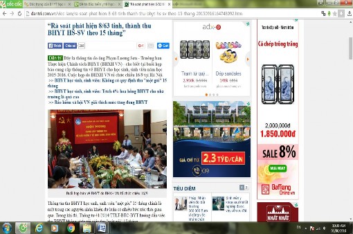 Vấn đề đổi mới việc thực hiện Bảo hiểm y tế học sinh, sinh viên trên báo in và báo điện tử ở Việt Nam hiện nay - 18 14