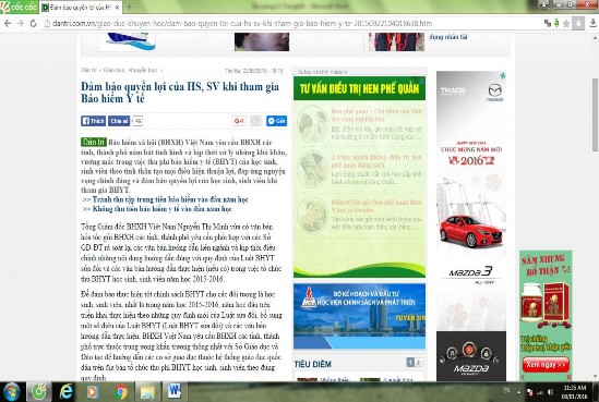 Vấn đề đổi mới việc thực hiện Bảo hiểm y tế học sinh, sinh viên trên báo in và báo điện tử ở Việt Nam hiện nay - 18 9