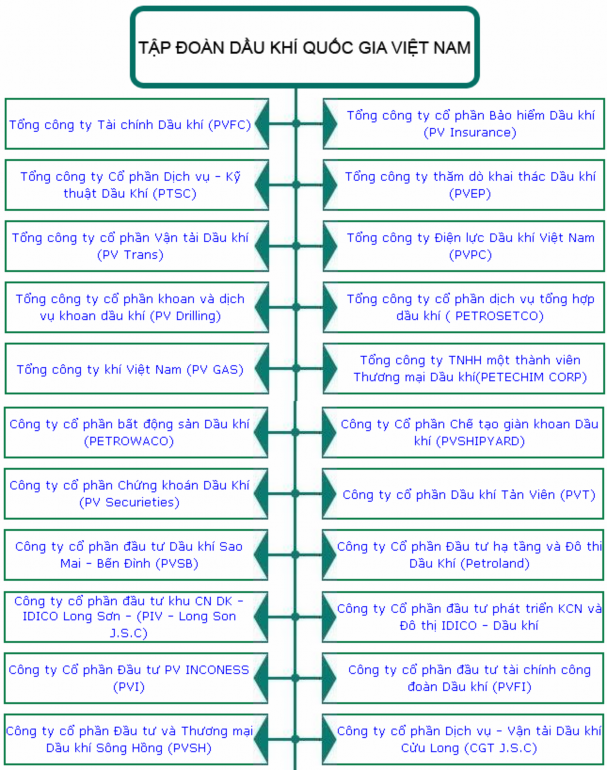PHỤ LỤC 1 CÁC ĐƠN VỊ THÀNH VIÊN CỦA TẬP ĐOÀN DẦU KHÍ QUỐC GIA VIỆT NAM 1