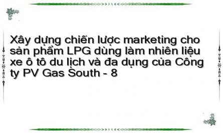 Xây dựng chiến lược marketing cho sản phẩm LPG dùng làm nhiên liệu xe ô tô du lịch và đa dụng của Công ty PV Gas South - 8