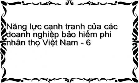 Thực Trạng Năng Lực Cạnh Tranh Của Các Doanh Nghiệp Bảo Hiểm Phi Nhân Thọ Việt Nam Trong Những