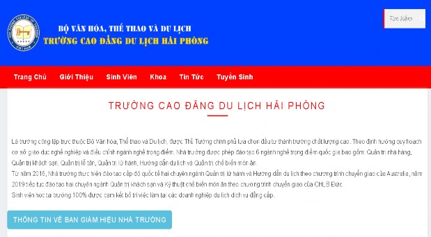Hình 37 Giao diện trang giới thiệu Hiển thị tiêu đề bài viết và nội dung chi 1