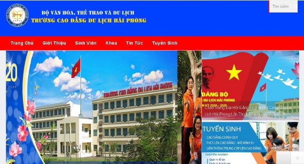 Hình 45 Giao diện trang chủ Tại giao diên trang chủ gồm tên trường giao diện 3