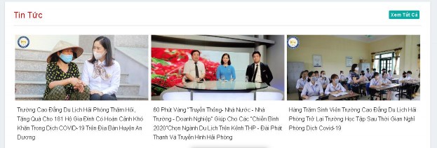 Hình 46 Giao diện trang chủ Giao diện trang chủ gồm danh sách tin tức danh sách 4