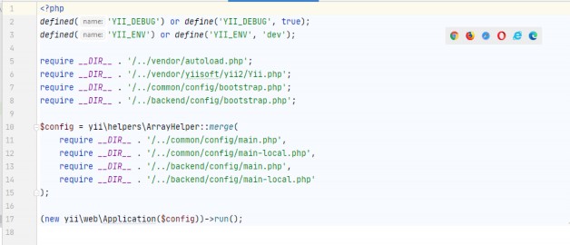 Hình 6 Sau khi thay đổi lại đường dẫn file index php 2 1 3 Tạo Model Generator và 2
