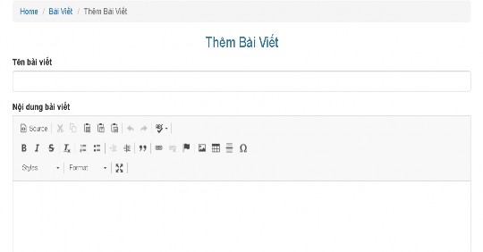 Hình 22 Giao diện tạo mới bài viết Tại giao diện tạo mới bài viết gồm tiêu 1