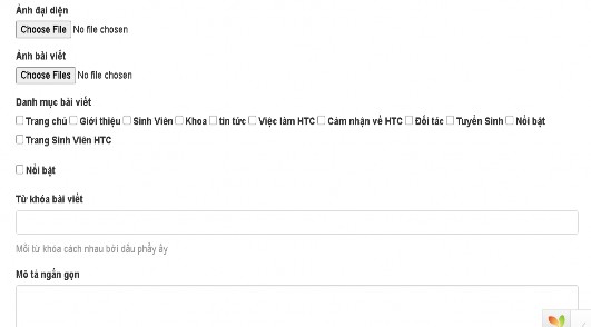 Hình 22 Giao diện tạo mới bài viết Tại giao diện tạo mới bài viết gồm tiêu 2